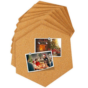 Corcho Pared Message Wood Tablica Korkowa Frame Bulletin Cork Board Home Hexagonal Square Circle Photo Wall Home DecorationCMMA